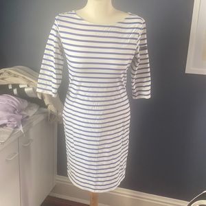 Saint James Propriano dress blue/white size